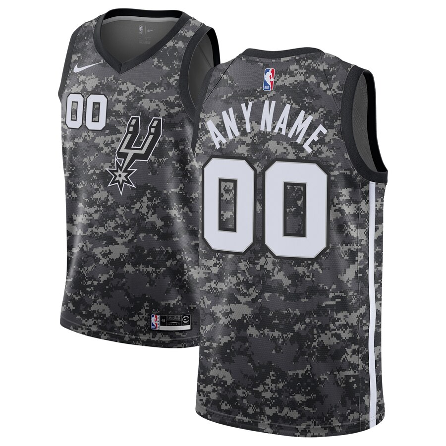 San Antonio Spurs Blazers Thunder Letter and Number Kits for Black Jersey